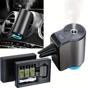 Diffuseur de Parfum Voiture en Aluminium — USB-C, 3 intensités, 4 recharges incluses