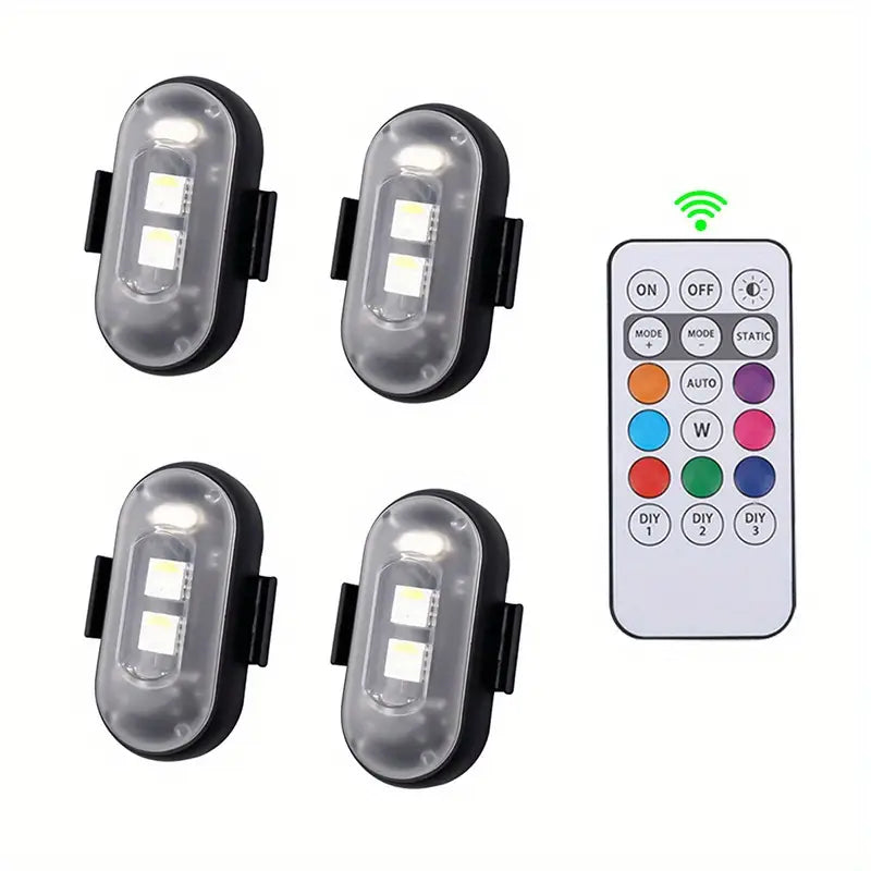 LED d’Ambiance Rechargeable – Lampe intérieure voiture, tactile & magnétique (RGB)