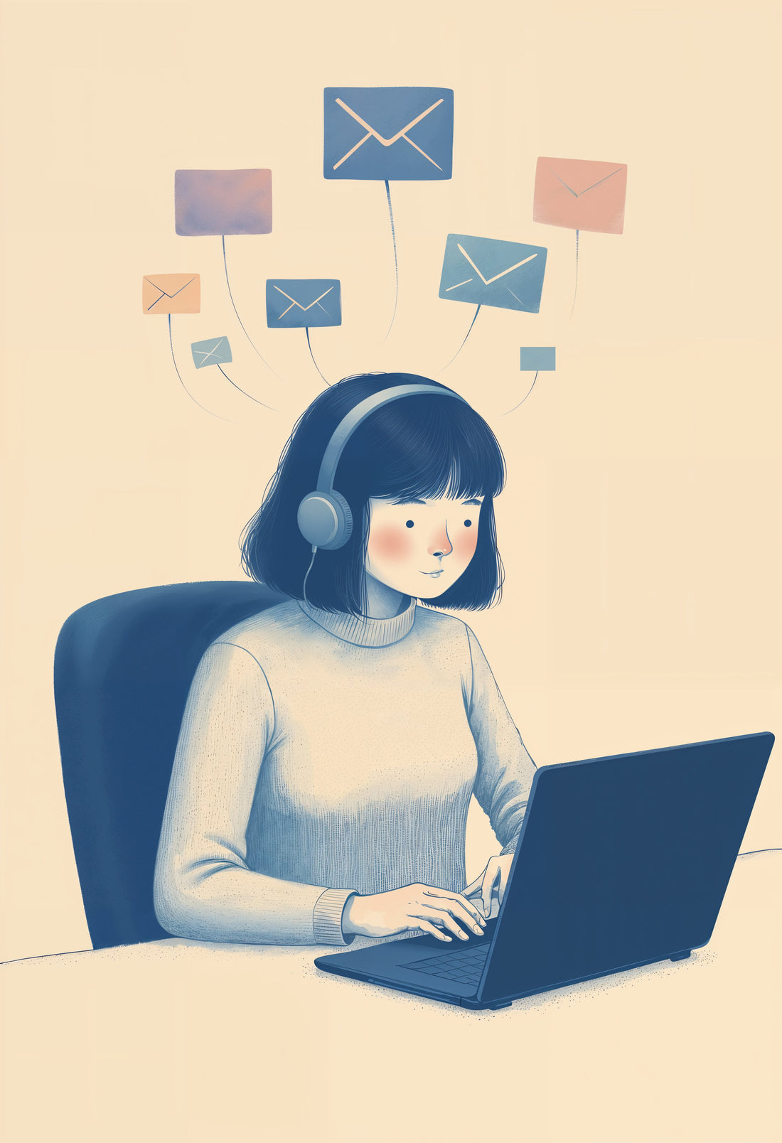 déssin support client