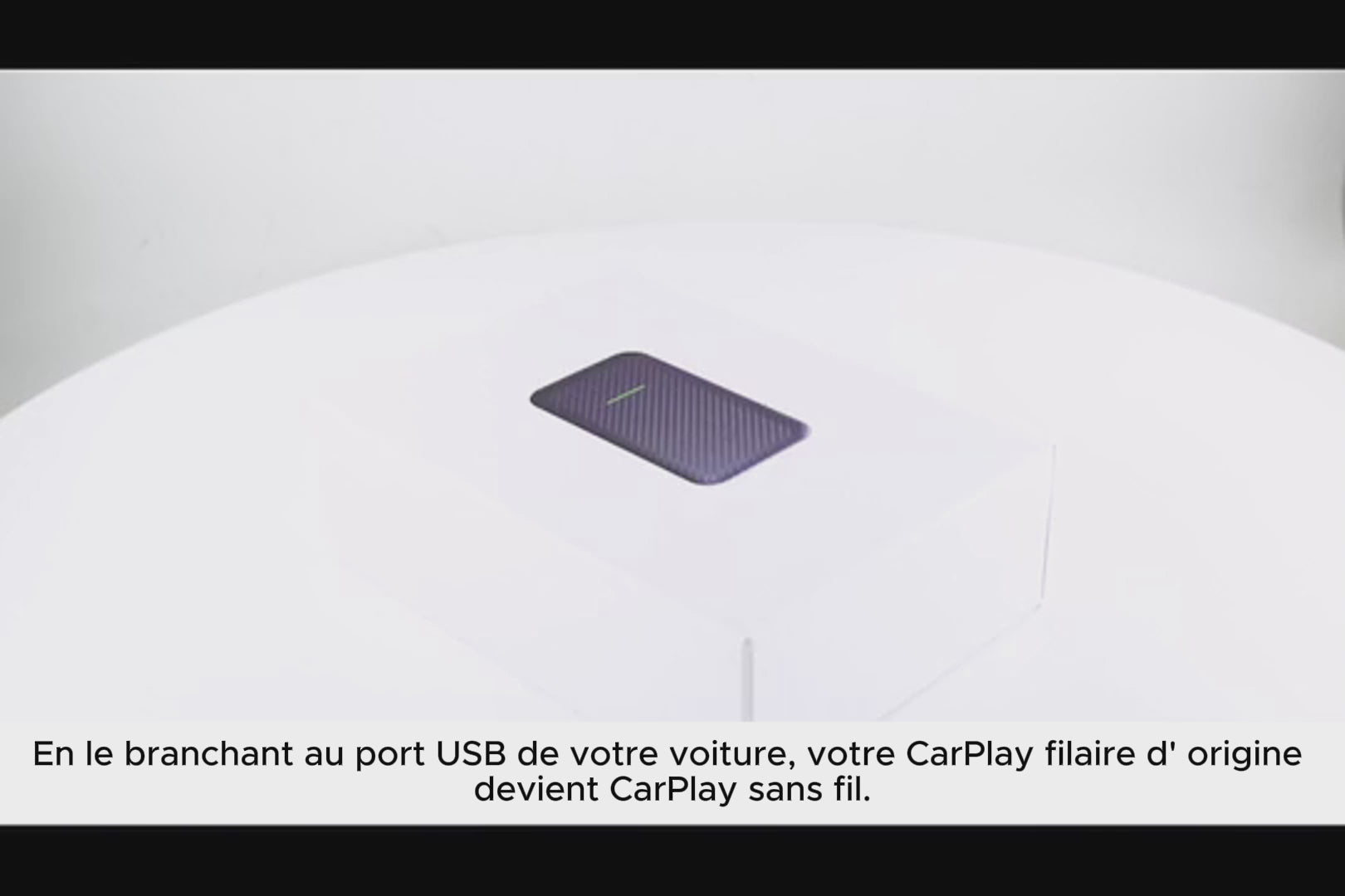 Charger la vidéo : Adaptateur CarPlay sans fil USB – pour iPhone (CarPlay d’origine)