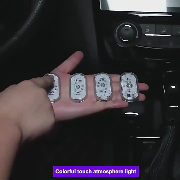 Charger la vidéo : LED Ambiance Sans Fil  - Éclairage Intérieur Voiture