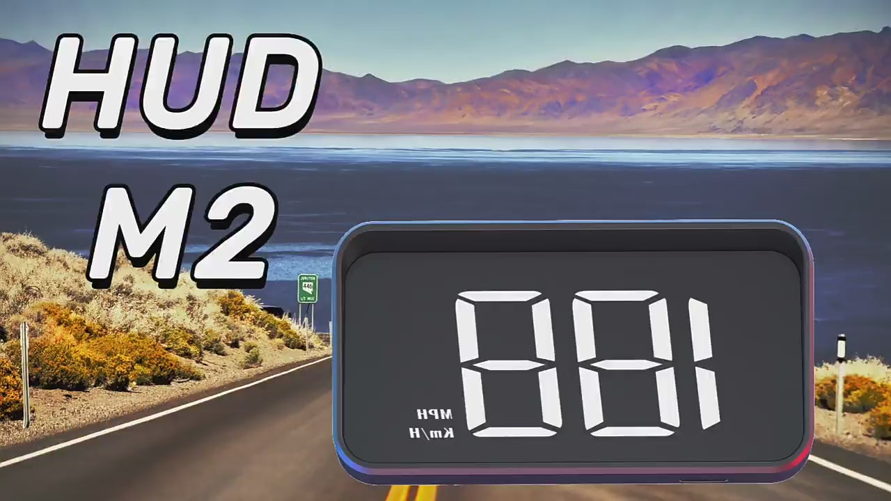 Charger la vidéo : Projecteur HUD Voiture - Compteur de Vitesse